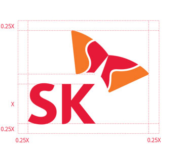 CI 기본시스템 sk로고 B안 예시 이미지